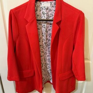 Skies Are Blue Red Blazer